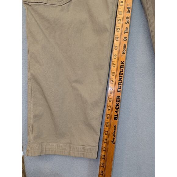 Duluth Trading Co Flex Fire Hose Cargo Pants Men's 40x30 Relaxed Fit Tan Work - Picture 7 of 14